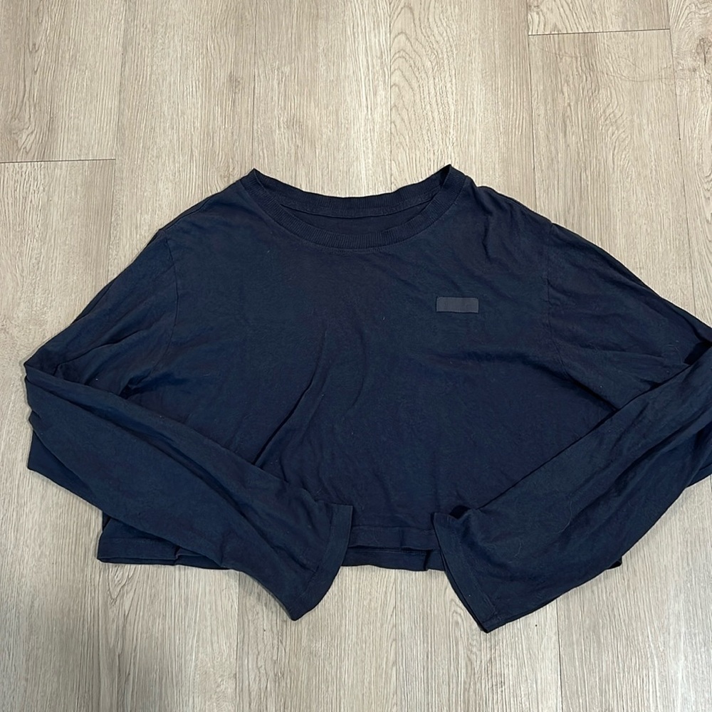 SET Active cropped long sleeve top
